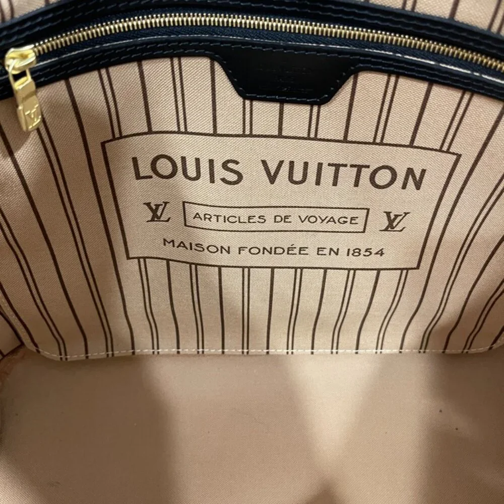 Louis Vuitton Monogram Neverfull MM Gold/Silver (JB1064)